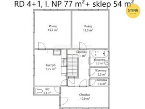 Prodej rodinného domu, Podolí, 140 m2