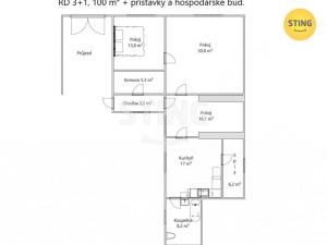 Prodej rodinného domu, Chvalovice, 100 m2