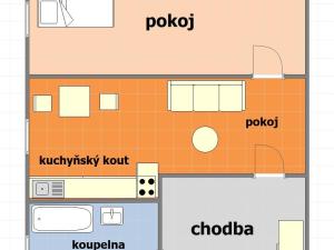 Prodej bytu 2+kk, Náchod, Nerudova, 40 m2
