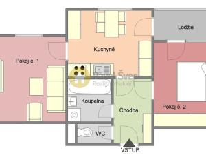 Pronájem bytu 2+1, Horažďovice, Na Vápence, 52 m2