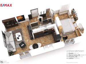 Prodej bytu 2+1, Praha - Veleslavín, Šumberova, 53 m2