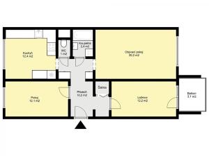 Pronájem bytu 3+1, Praha - Černý Most, Bryksova, 71 m2