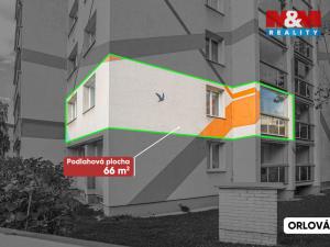 Prodej bytu 3+1, Orlová - Lutyně, Osvobození, 66 m2