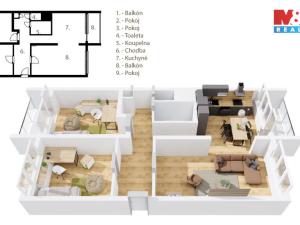 Prodej bytu 3+1, Otovice, 85 m2