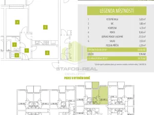 Pronájem bytu 2+kk, Olomouc, Janského, 59 m2