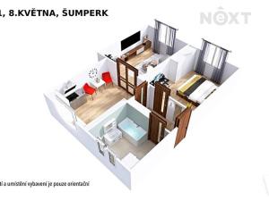 Pronájem bytu 2+1, Šumperk, 8. května, 56 m2