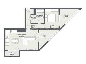 Prodej bytu 2+kk, Praha - Horní Měcholupy, Modenská, 66 m2