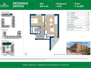 Pronájem bytu 2+kk, Praha - Chodov, Líbalova, 50 m2