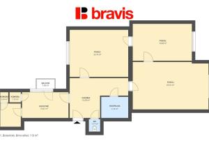 Pronájem bytu 3+1, Brno - Veveří, Botanická, 113 m2