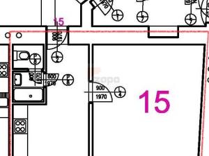 Pronájem bytu 2+kk, Praha - Smíchov, Grafická, 42 m2