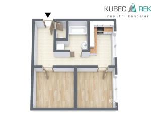 Prodej bytu 2+kk, Jindřichův Hradec, sídliště Vajgar, 43 m2