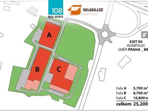 Pronájem skladu, Pelhřimov, 10800 m2