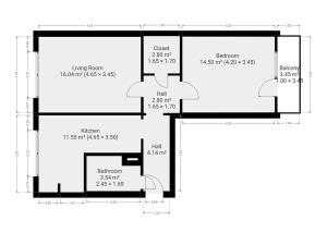 Pronájem bytu 2+1, Praha - Letňany, Chlebovická, 61 m2