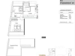 Pronájem bytu 3+kk, Děčín, Plzeňská, 59 m2