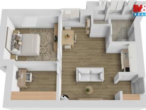 Pronájem bytu 2+kk, Hradec Králové, Klumparova, 38 m2