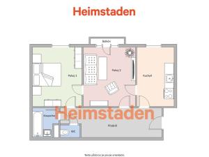 Pronájem bytu 2+1, Havířov - Město, Nerudova, 52 m2