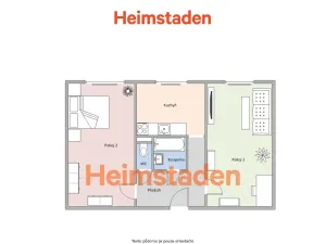 Pronájem bytu 2+1, Havířov - Město, Edisonova, 52 m2