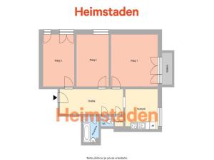 Pronájem bytu 3+1, Ostrava - Moravská Ostrava, Slavíčkova, 67 m2