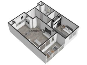 Prodej bytu 2+kk, Praha - Ruzyně, Stočesova, 59 m2