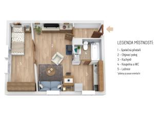 Prodej bytu 2+kk, Karlovy Vary - Stará Role, Závodu míru, 36 m2