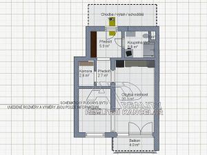 Pronájem bytu 1+1, České Budějovice, Nová, 47 m2