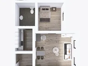 Pronájem bytu 2+1, Olomouc, tř. Spojenců, 38 m2