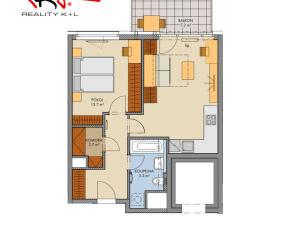 Prodej bytu 2+kk, Praha, 53 m2