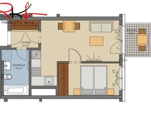 Prodej bytu 2+kk, Kralupy nad Vltavou, 38 m2