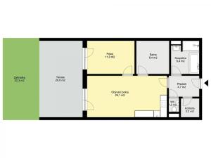 Pronájem bytu 2+kk, Poděbrady, U Jamborovky, 68 m2