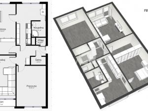 Pronájem bytu 3+1, Děčín - Děčín IX-Bynov, Nálepkova, 79 m2