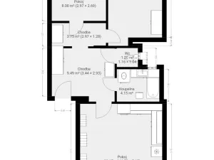 Pronájem bytu 3+kk, Brno - Trnitá, Podnásepní, 69 m2