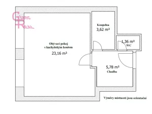 Pronájem bytu 1+kk, Brno - Líšeň, Poslušného, 33 m2