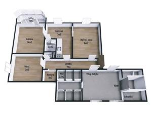 Prodej bytu 3+1, Luhačovice, 70 m2