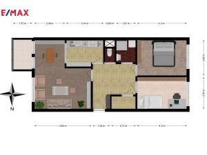 Prodej bytu 3+1, Praha - Chodov, Jažlovická, 75 m2