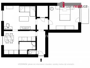 Pronájem bytu 2+1, Břeclav - Poštorná, Budovatelská, 56 m2