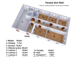 Prodej rodinného domu, Rabí, 320 m2