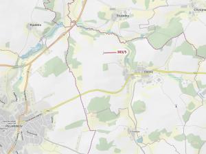 Dražba pozemku, Olešná, 386 m2