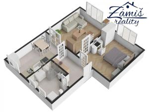 Pronájem bytu 2+1, Kladno, U tržnice, 51 m2