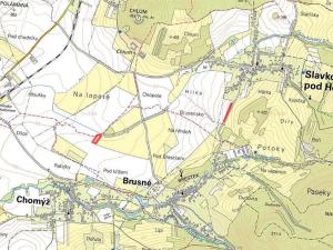 Prodej pole, Brusné, 2686 m2