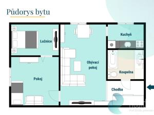 Prodej bytu 2+1, Netřebice, 56 m2