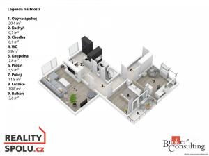 Prodej bytu 3+1, Chrudim - Chrudim IV, Hradištní, 79 m2