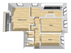 Prodej bytu 3+1, Měčín, Sadová, 84 m2