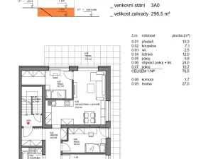 Prodej bytu 4+kk, Písek, Dolní, 76 m2