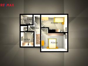 Prodej rodinného domu, Dačice - Dačice III, Svobodova, 93 m2