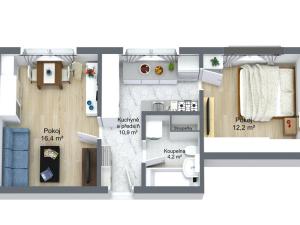 Prodej bytu 2+kk, Pardubice - Zelené Předměstí, Arnošta z Pardubic, 44 m2