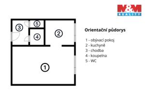 Prodej bytu 1+kk, Nymburk, Jurije Gagarina, 33 m2