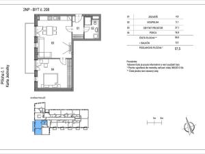Prodej bytu 2+kk, Brno, Na pískové cestě, 58 m2