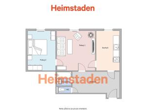 Pronájem bytu 2+1, Ostrava - Poruba, Matěje Kopeckého, 58 m2