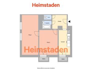 Pronájem bytu 2+1, Ostrava - Poruba, Komenského, 62 m2