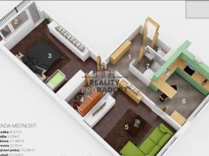 Pronájem bytu 2+1, Ostrava - Moravská Ostrava, 60 m2